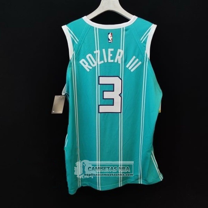 Camiseta Charlotte Hornets Terry Rozier III NO 3 Icon Autentico 2020-21 Verde